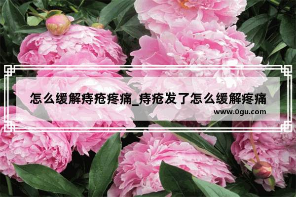 怎么缓解痔疮疼痛_痔疮发了怎么缓解疼痛