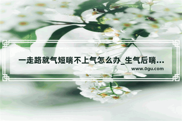 一走路就气短喘不上气怎么办_生气后喘不上气 呼吸困难不能活动 有时候好长时间一口气上不来
