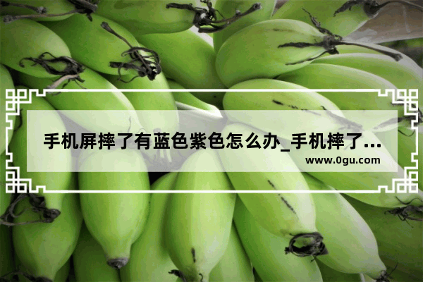 手机屏摔了有蓝色紫色怎么办_手机摔了后屏幕慢慢变紫