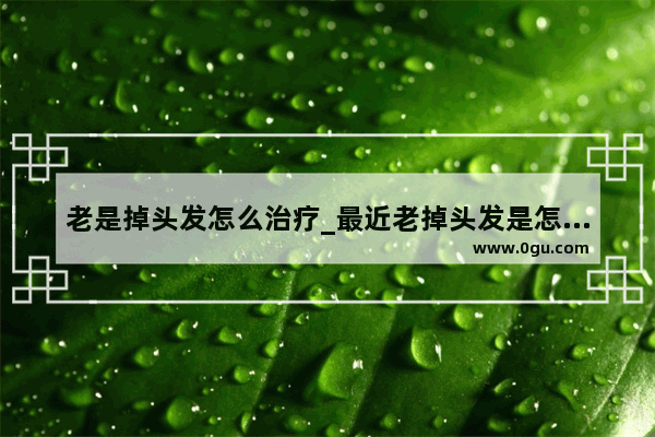 老是掉头发怎么治疗_最近老掉头发是怎么回事