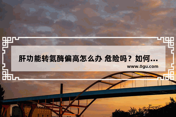 肝功能转氨酶偏高怎么办 危险吗？如何把转氨酶降下来 转氨酶升高怎么办
