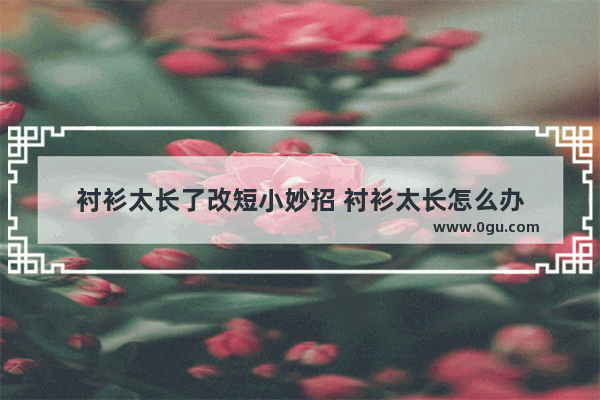 衬衫太长了改短小妙招 衬衫太长怎么办