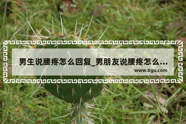 男生说腰疼怎么回复_男朋友说腰疼怎么高情商回复