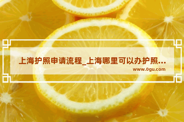 上海护照申请流程_上海哪里可以办护照和签证