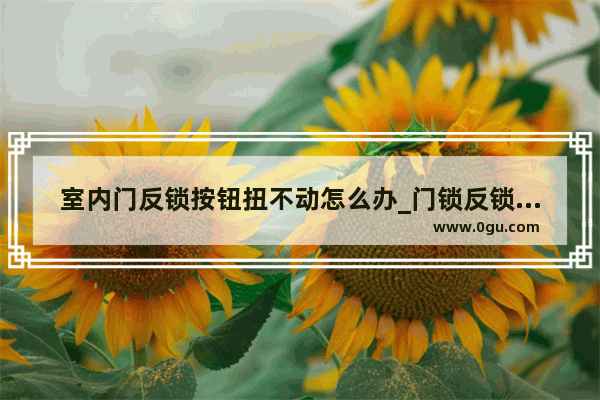室内门反锁按钮扭不动怎么办_门锁反锁拧不动二道锁怎么解决