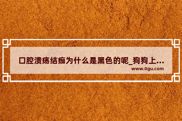 口腔溃疡结痂为什么是黑色的呢_狗狗上牙膛溃疡什么样的 狗狗嘴溃疡什么样子