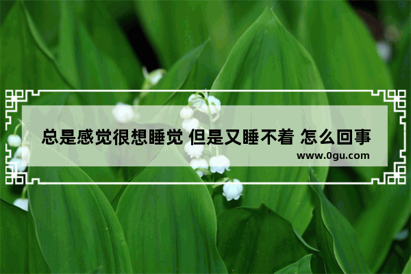 总是感觉很想睡觉 但是又睡不着 怎么回事 老想睡觉怎么办