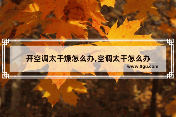 开空调太干燥怎么办,空调太干怎么办