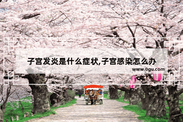 子宫发炎是什么症状,子宫感染怎么办