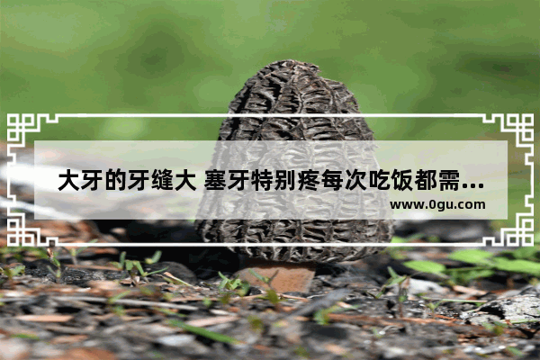 大牙的牙缝大 塞牙特别疼每次吃饭都需要剔牙 吃东西塞牙怎么办