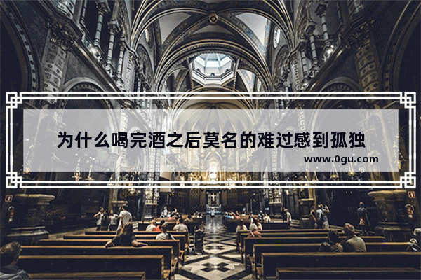 为什么喝完酒之后莫名的难过感到孤独