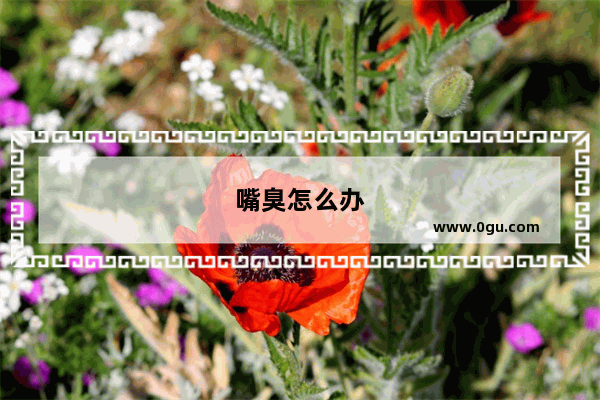 嘴臭怎么办