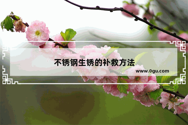 不锈钢生锈的补救方法