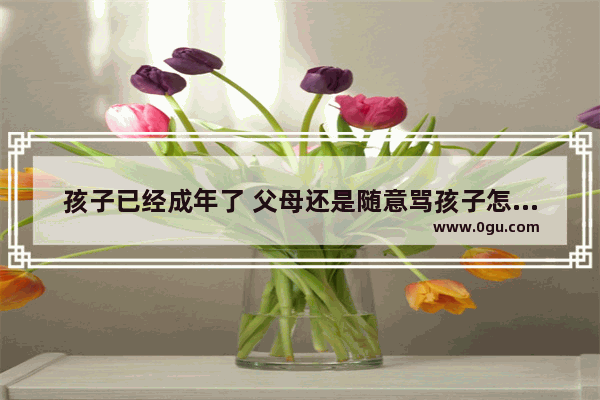 孩子已经成年了 父母还是随意骂孩子怎么办