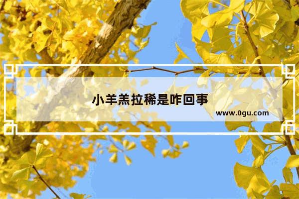 小羊羔拉稀是咋回事