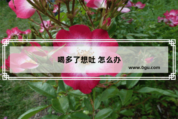 喝多了想吐 怎么办