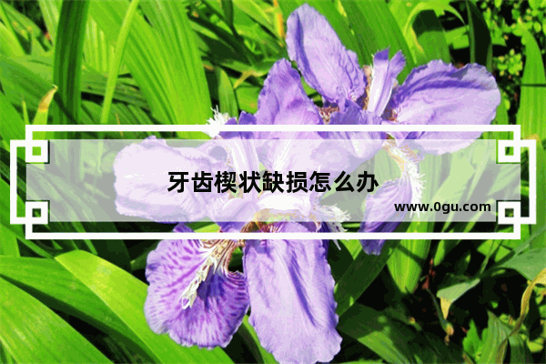 牙齿楔状缺损怎么办