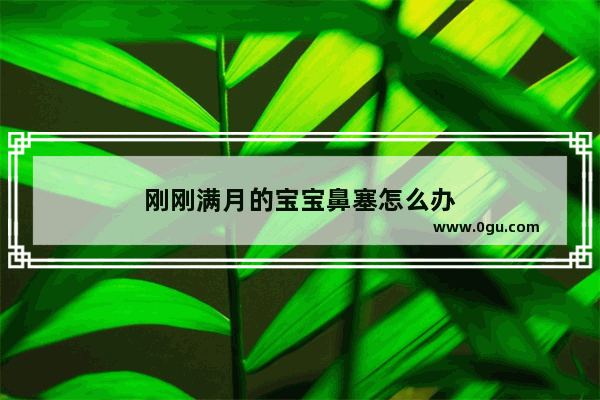 刚刚满月的宝宝鼻塞怎么办