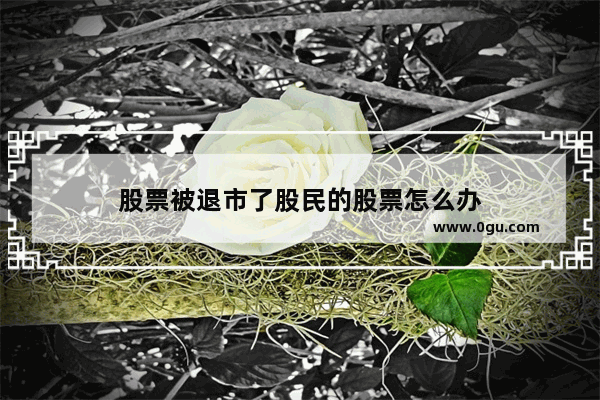 股票被退市了股民的股票怎么办