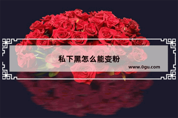 私下黑怎么能变粉