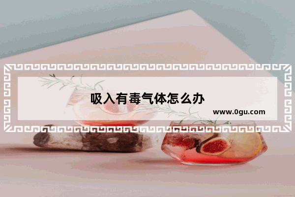 吸入有毒气体怎么办