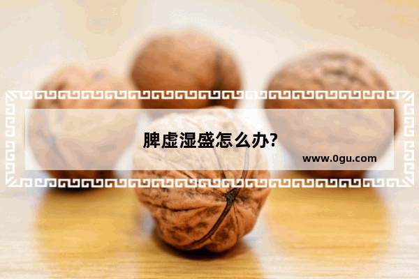 脾虚湿盛怎么办?