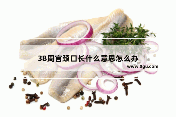 38周宫颈口长什么意思怎么办