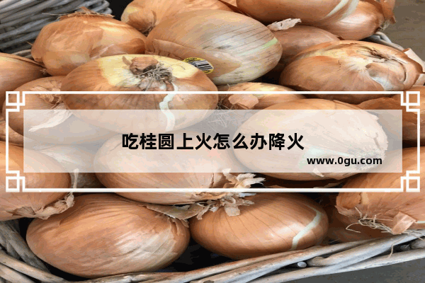 吃桂圆上火怎么办降火