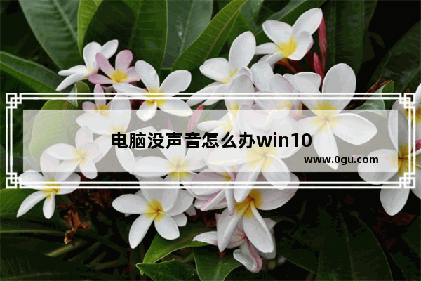 电脑没声音怎么办win10