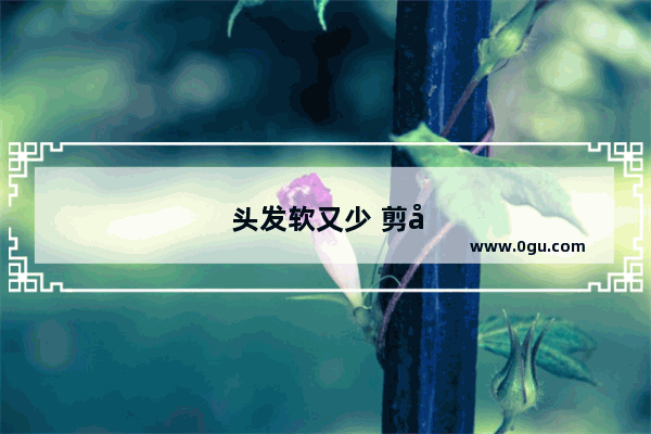 头发软又少 剪平头可以改善一下头发吗