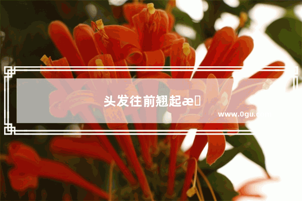 头发往前翘起来怎么办