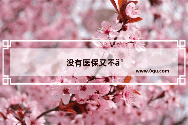 没有医保又不买不起商业险的人 万一真的生了大病该怎么办