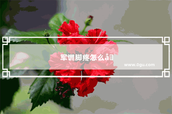 军训脚疼怎么办