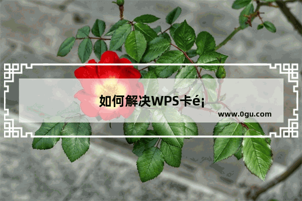如何解决WPS卡顿