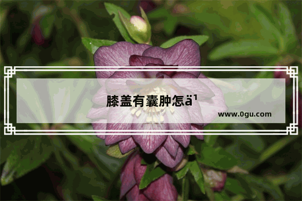 膝盖有囊肿怎么办