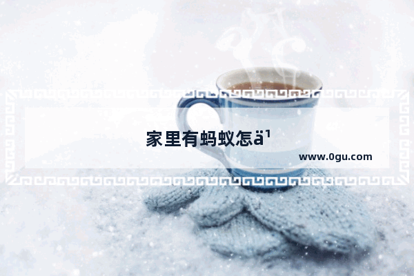 家里有蚂蚁怎么办