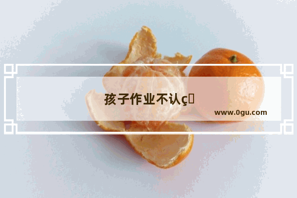 孩子作业不认真怎么办呢