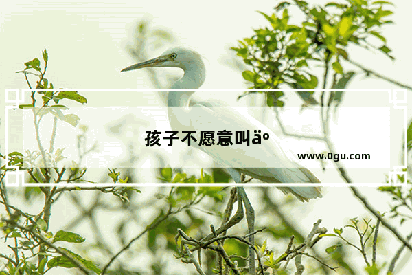 孩子不愿意叫人 总是不出声 该怎么办