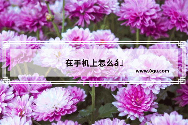 在手机上怎么办银行卡