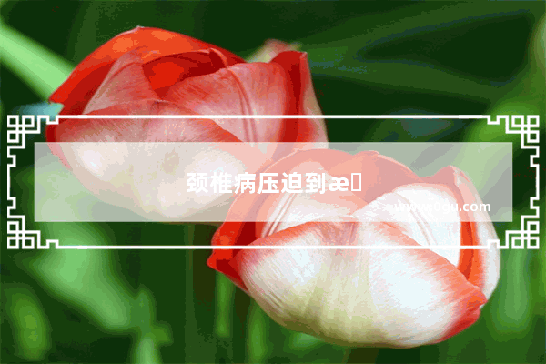 颈椎病压迫到手胳膊麻木疼痛 应该怎么治疗