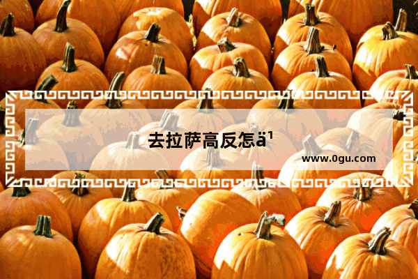 去拉萨高反怎么办