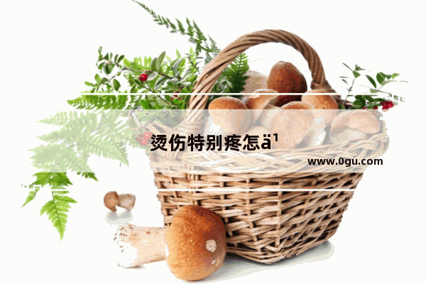 烫伤特别疼怎么办缓解