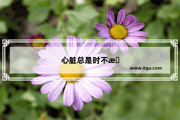 心脏总是时不时的有一些微痛。我感觉自己快死了 我想多了么