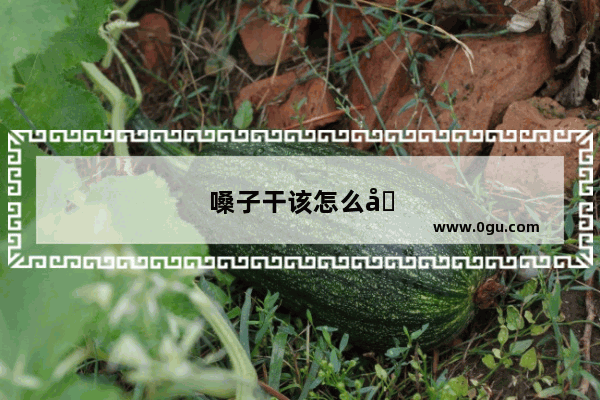 嗓子干该怎么办