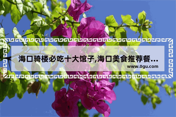 海口骑楼必吃十大馆子,海口美食推荐餐厅有哪些店面好看