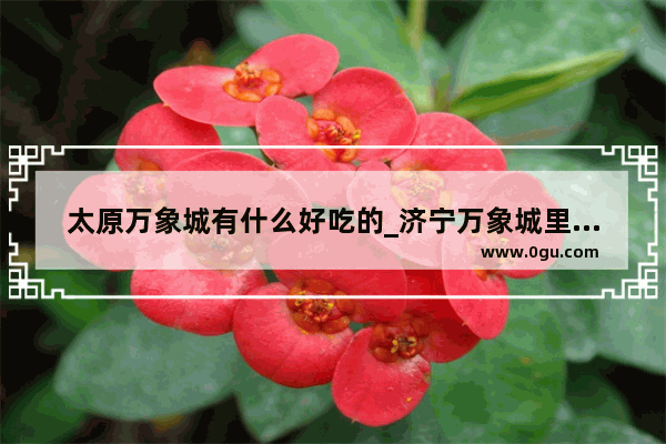 太原万象城有什么好吃的_济宁万象城里面有吃饭的地方吗