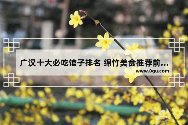 广汉十大必吃馆子排名 绵竹美食推荐前十名不贵的店铺有哪些呢