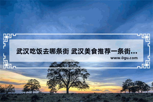 武汉吃饭去哪条街 武汉美食推荐一条街有哪些地方好玩