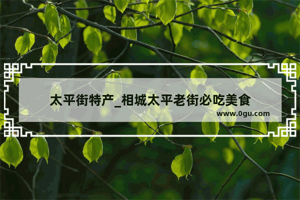 太平街特产_相城太平老街必吃美食