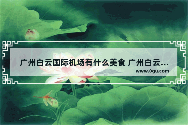 广州白云国际机场有什么美食 广州白云机场附近美食推荐地方有哪些店